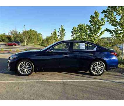 2021 INFINITI Q50 3.0t LUXE is a Blue 2021 Infiniti Q50 3.0t LUXE Sedan in Mars PA