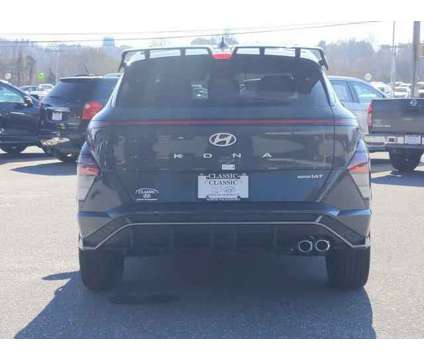 2024 Hyundai Kona N Line is a Black, Grey 2024 Hyundai Kona SUV in North Wilkesboro NC