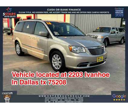 2016 Chrysler Town &amp; Country for sale is a Gold 2016 Chrysler town &amp; country Car for Sale in Dallas TX