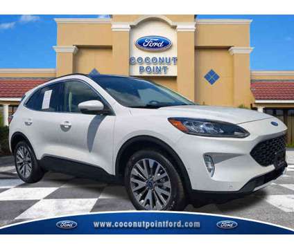 2020 Ford Escape Titanium is a White 2020 Ford Escape Titanium Car for Sale in Estero FL