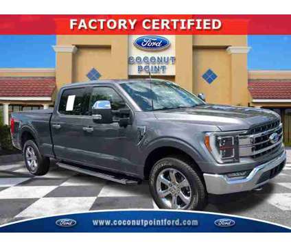 2021 Ford F-150 LARIAT is a Grey 2021 Ford F-150 Lariat Car for Sale in Estero FL