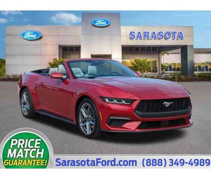 2024 Ford Mustang EcoBoost is a Red 2024 Ford Mustang EcoBoost Car for Sale in Sarasota FL