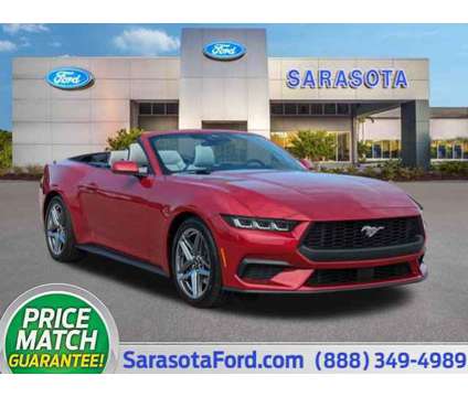 2024 Ford Mustang EcoBoost Premium is a Red 2024 Ford Mustang EcoBoost Car for Sale in Sarasota FL