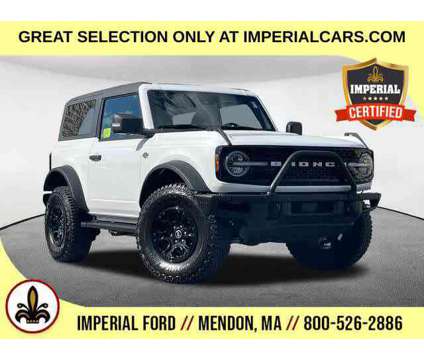2023UsedFordUsedBroncoUsed2 Door Advanced 4x4 is a White 2023 Ford Bronco Car for Sale in Mendon MA