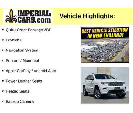2021UsedJeepUsedGrand CherokeeUsed4x4 is a White 2021 Jeep grand cherokee Overland Car for Sale in Mendon MA