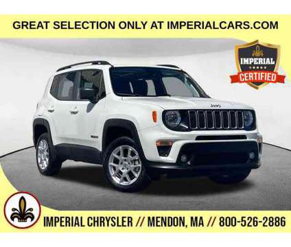 2022UsedJeepUsedRenegadeUsed4x4 is a White 2022 Jeep Renegade Latitude Car for Sale in Mendon MA