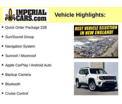 2022UsedJeepUsedRenegadeUsed4x4 is a White 2022 Jeep Renegade Latitude Car for Sale in Mendon MA