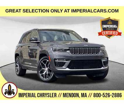 2023UsedJeepUsedGrand CherokeeUsed4x4 is a Grey 2023 Jeep grand cherokee Summit Car for Sale in Mendon MA