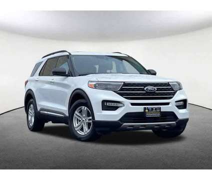 2021UsedFordUsedExplorerUsed4WD is a White 2021 Ford Explorer XLT Car for Sale in Mendon MA