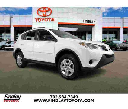 2014UsedToyotaUsedRAV4UsedFWD 4dr is a White 2014 Toyota RAV4 LE SUV in Henderson NV