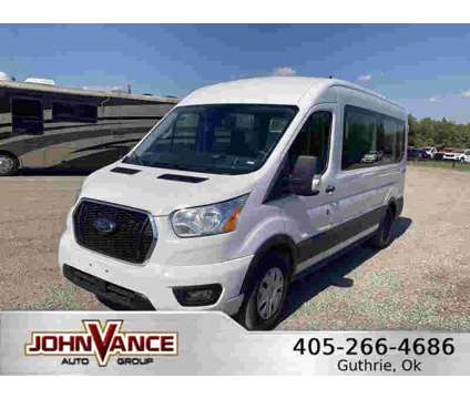 2021UsedFordUsedTransit PassengerUsedT-350 148 Med Roof RWD is a White 2021 Ford Transit Car for Sale in Guthrie OK