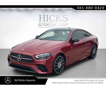 2021UsedMercedes-BenzUsedE-ClassUsedRWD Coupe is a Red 2021 Mercedes-Benz E Class Car for Sale in Corpus Christi TX