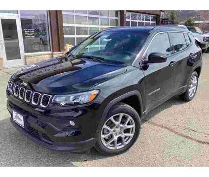 2024 Jeep Compass Latitude Lux is a Black 2024 Jeep Compass Latitude SUV in Steamboat Springs CO