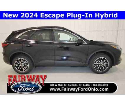 2024 Ford Escape Plug-In Hybrid is a Black 2024 Ford Escape Hybrid in Canfield OH