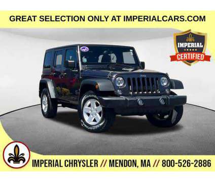 2017UsedJeepUsedWrangler UnlimitedUsed4x4 is a Grey 2017 Jeep Wrangler Unlimited Sport Car for Sale in Mendon MA