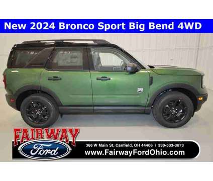 2024 Ford Bronco Sport Big Bend is a Green 2024 Ford Bronco SUV in Canfield OH