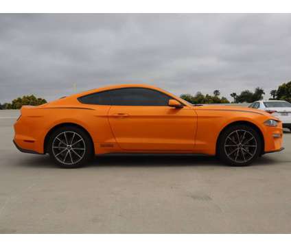 2018 Ford Mustang 6 SPEED EcoBoost is a Orange 2018 Ford Mustang EcoBoost Coupe in Oxnard CA