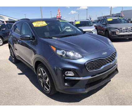 2021 Kia Sportage EX is a Blue 2021 Kia Sportage EX Truck in Evansville IN