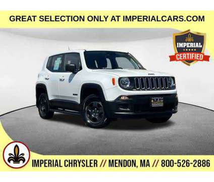 2018UsedJeepUsedRenegadeUsed4x4 is a White 2018 Jeep Renegade Sport SUV in Mendon MA