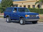 1988 Ford Bronco XLT 4X4 Blue Original Miles