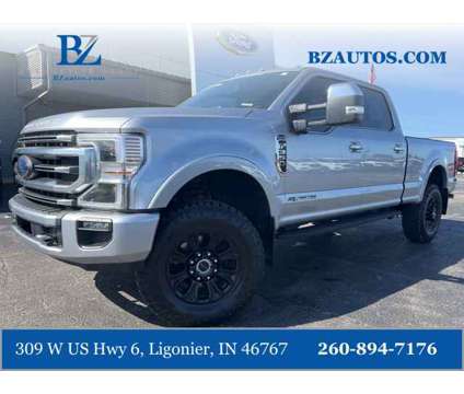 2021 Ford F-350SD Platinum is a Silver 2021 Ford F-350 Platinum Truck in Ligonier IN