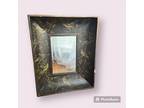 20th Century Hand Painted Shadow Box Mirror. Rare, Large and stunning