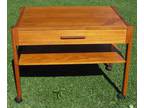 Vintage Mid Century Danish Modern Teak Nightstand End Table Made in Denmark