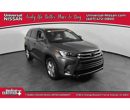 2018 Toyota Highlander Limited is a Grey 2018 Toyota Highlander Limited SUV in Orlando FL