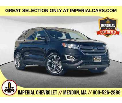 2015UsedFordUsedEdgeUsed4dr AWD is a Black 2015 Ford Edge Titanium SUV in Mendon MA