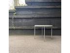 Florence Knoll Knoll Associates Midcentury Marble + Steel Round Side End Table