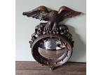 Syroco Wall Mirror 4410 Tag Federal American Eagle Convex Porthole Bullseye 16"