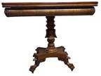 1820s philadelphia card game table Acanthus Paw Quervelle Mahogany