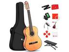 Classical Guitar Size 4/4 Spanish Style Classical Guitarra, 39 Full Red Cedar