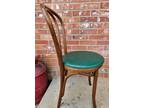 Vintage Bentwood Thonet Chair Bistro Cafe Ice Cream Parlor Dining Oak Green Viny