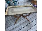 Vintage Mid Century 1950’s Rare Moroccan Brass Indian Coffee TABLE Antique