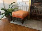 Vintage cast/wrought iron Base Stool -very luxe in perfect condition