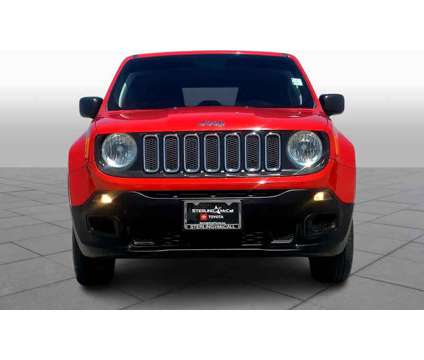 2018UsedJeepUsedRenegadeUsed4x4 is a Red 2018 Jeep Renegade Car for Sale in Houston TX