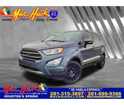 2020UsedFordUsedEcoSportUsedFWD is a Grey 2020 Ford EcoSport Car for Sale in Houston TX
