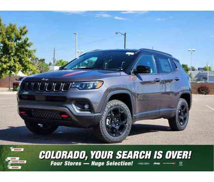 2024 Jeep Compass Trailhawk is a Grey 2024 Jeep Compass Trailhawk Car for Sale in Denver CO