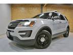 2016 Ford Explorer Police AWD Red/Blue Lightbar and LED Lights, Dual Partition
