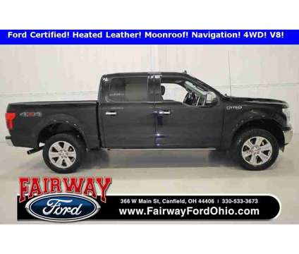 2019 Ford F-150 Lariat is a Black 2019 Ford F-150 Lariat Truck in Canfield OH