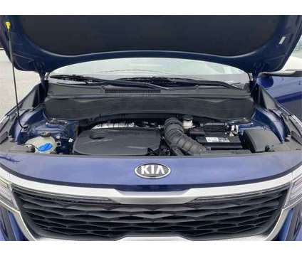 2021 Kia Seltos S Turbo is a Blue, White 2021 SUV in Anderson SC