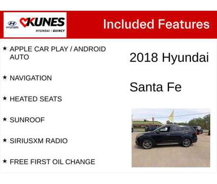 2018 Hyundai Santa Fe Limited Ultimate is a Black 2018 Hyundai Santa Fe Limited SUV in Quincy IL