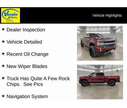 2018 Chevrolet Silverado 1500 High Country is a Red 2018 Chevrolet Silverado 1500 High Country Truck in Ottumwa IA