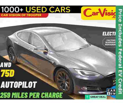 2017 Tesla Model S 75D is a Grey 2017 Tesla Model S 75D Car for Sale in Norristown PA