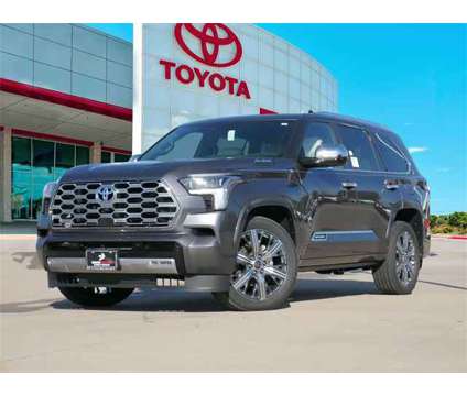 2024 Toyota Sequoia Capstone IN-STOCK is a Grey 2024 Toyota Sequoia SUV in Dallas TX