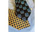 Yellow & Navy Silk Ties -$5/Both for $8