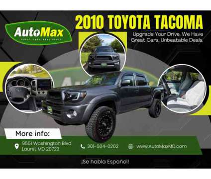 2010 Toyota Tacoma Double Cab for sale is a Grey 2010 Toyota Tacoma Double Cab Car for Sale in Laurel MD