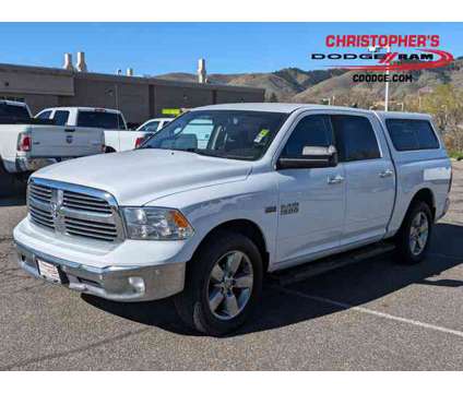 2018 Ram 1500 Big Horn Crew Cab Pickup is a White 2018 RAM 1500 Model Big Horn Car for Sale in Golden CO