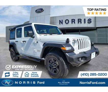 2020 Jeep Wrangler Unlimited Sport is a White 2020 Jeep Wrangler Unlimited Sport Car for Sale in Dundalk MD